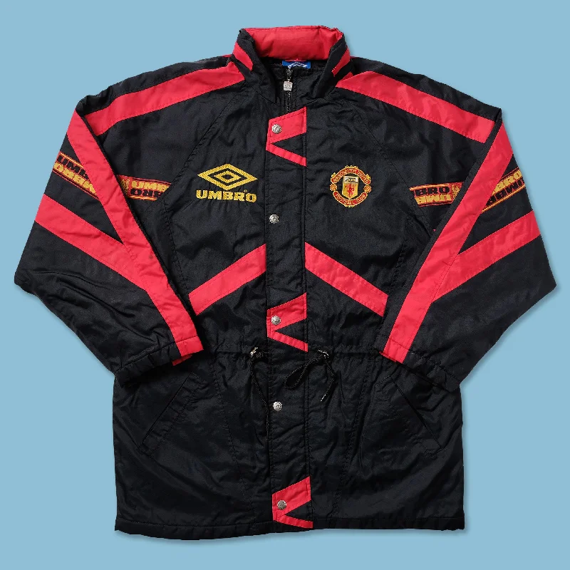 Vintage Umbro Manchester United Padded Jacket Large