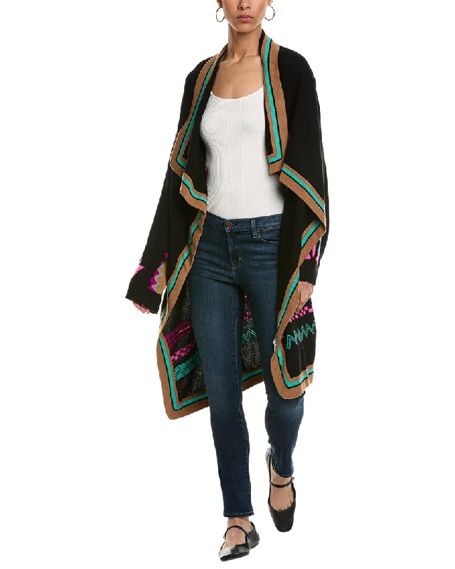 Brodie Cashmere Bandana Cashmere Wrap Cardigan