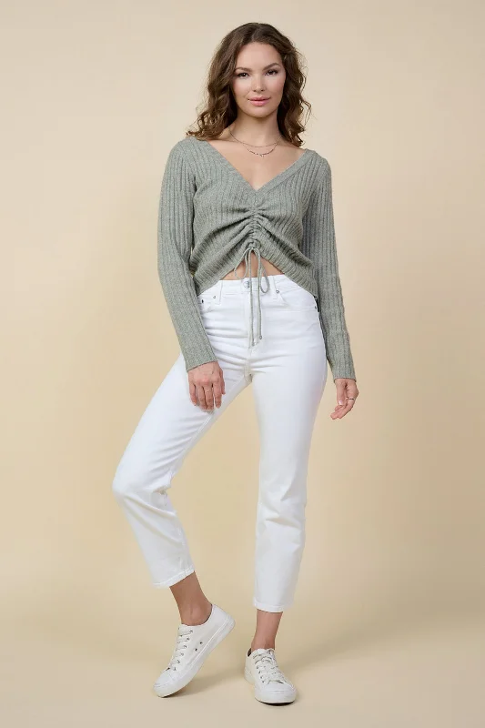 Quinn Ruched Sweater