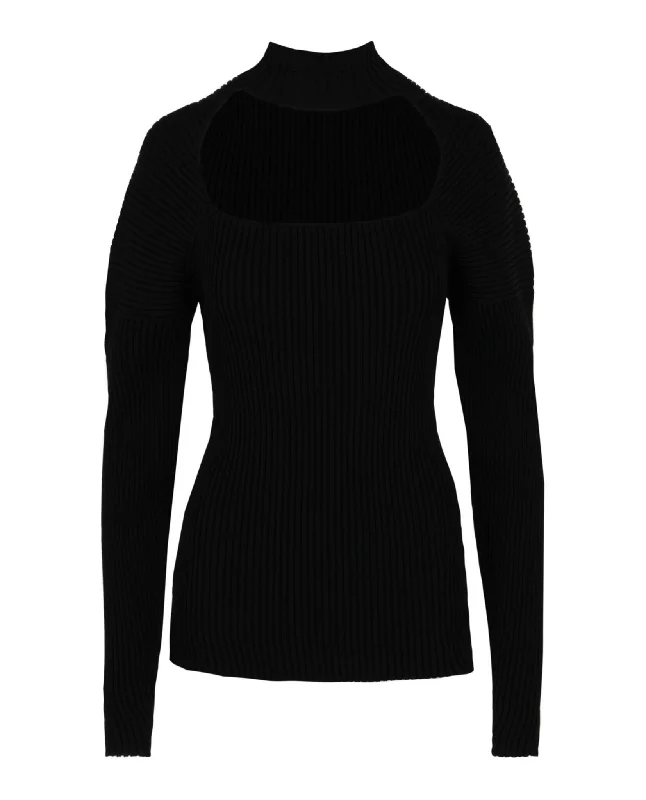 Ribbed Turtleneck Sweater