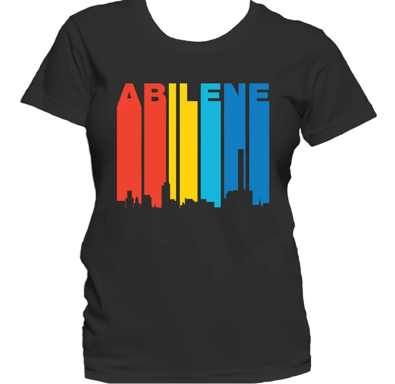 Retro 1970's Style Abilene Texas Skyline Women's T-Shirt