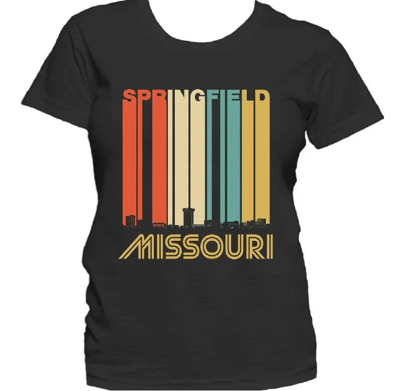 Retro 1970's Style Springfield Missouri Skyline Women's T-Shirt