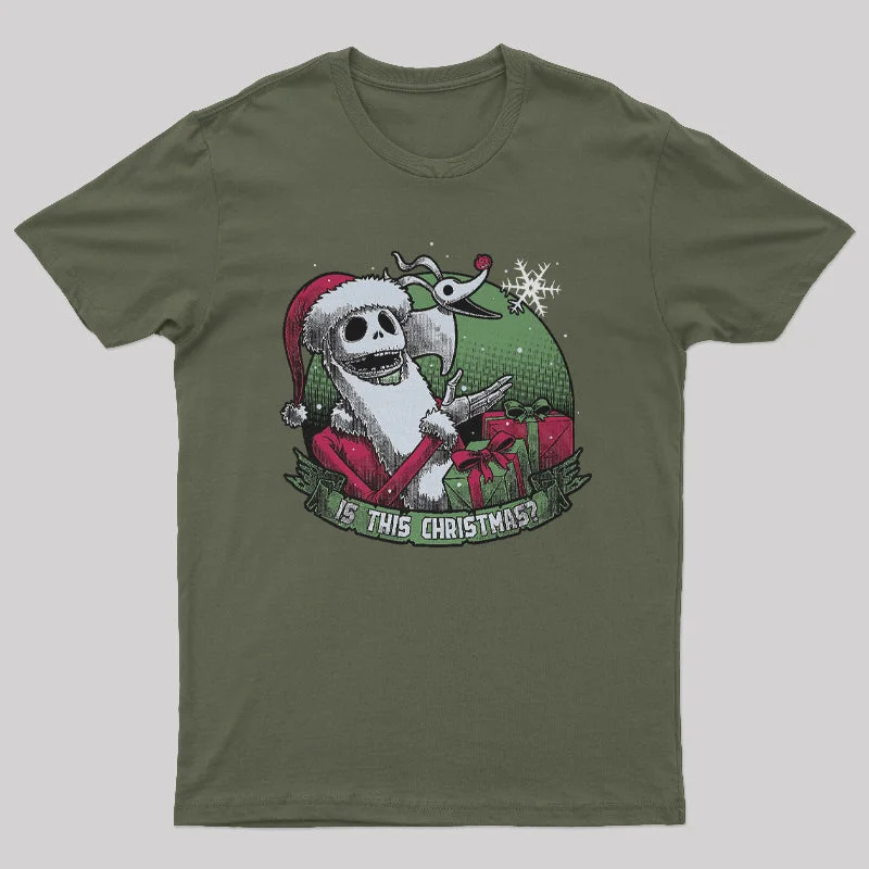 Skeleton Christmas Halloween Geek T-Shirt