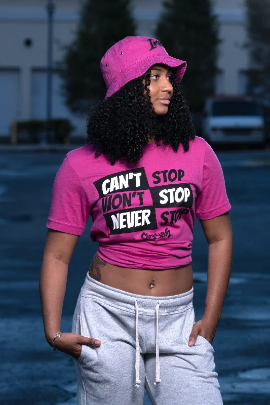 Can't Stop Won't Stop Cooyah Boyfriend Fit Tee