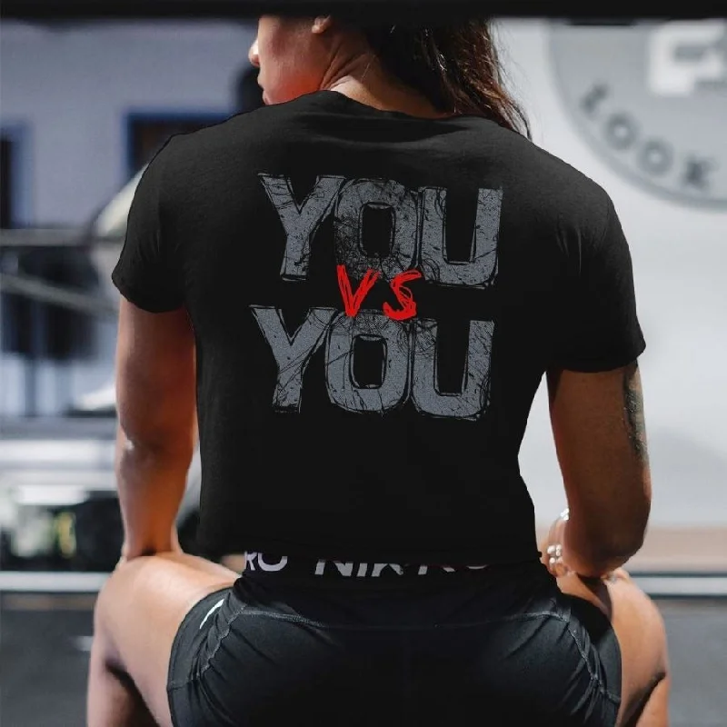 Women's You Vs You Printed Crop Top