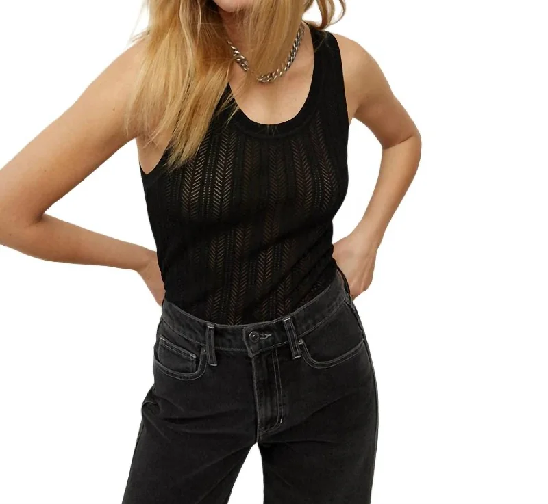 Galli Knit Tank In Blk