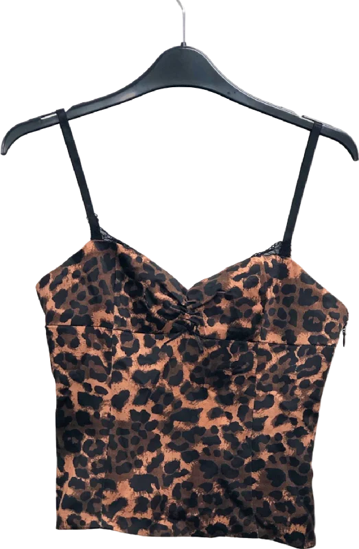 Lioness Animal Print Cami Top XS