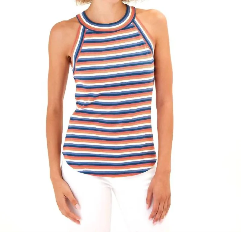 Maresia Feather Rib Tank Top In Fiji Stripe