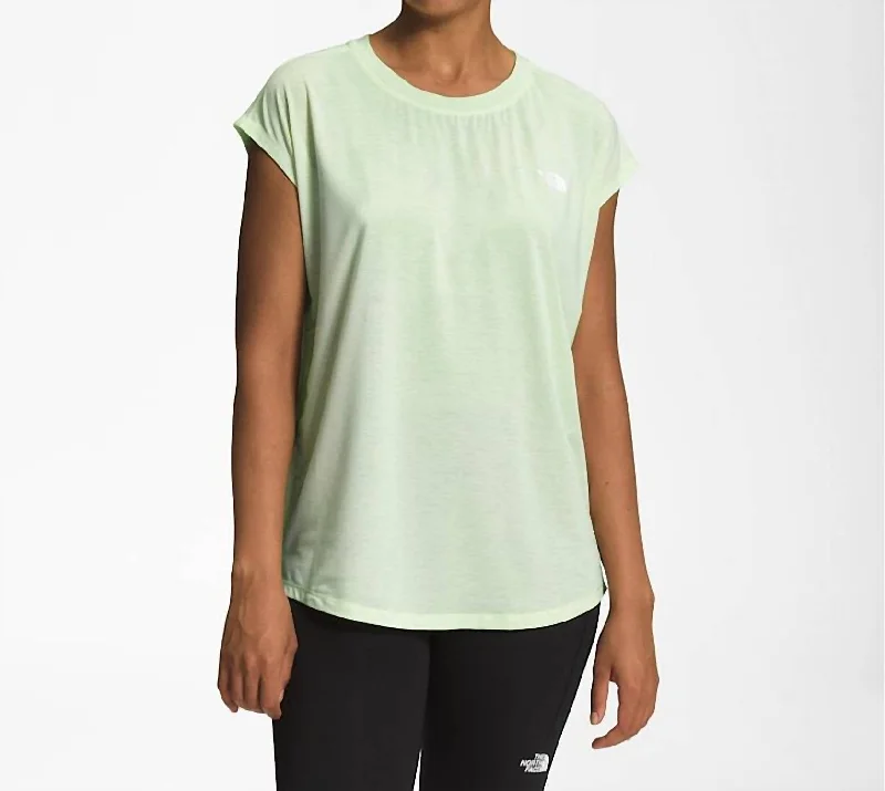 Women’S Wander Slitback Tank Top In Lime Cream Heather