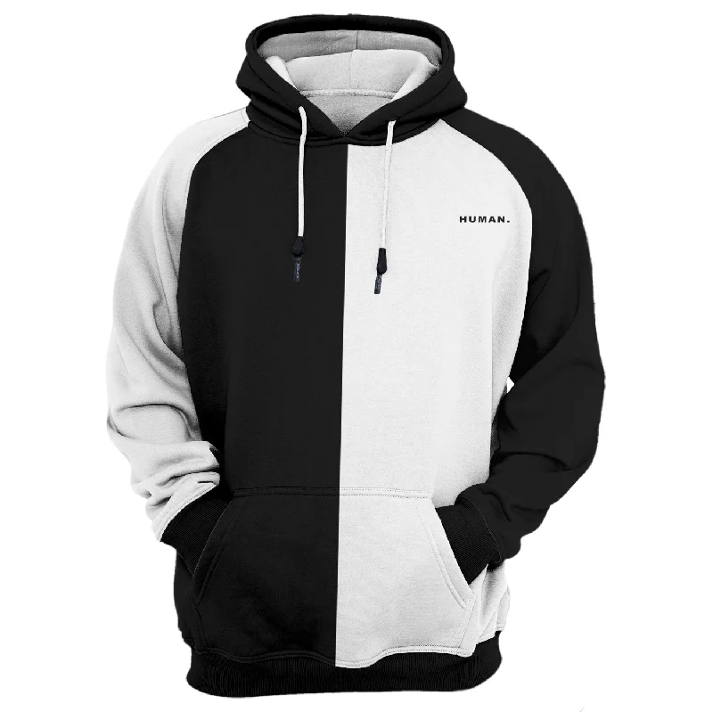 White & Black Hoodie