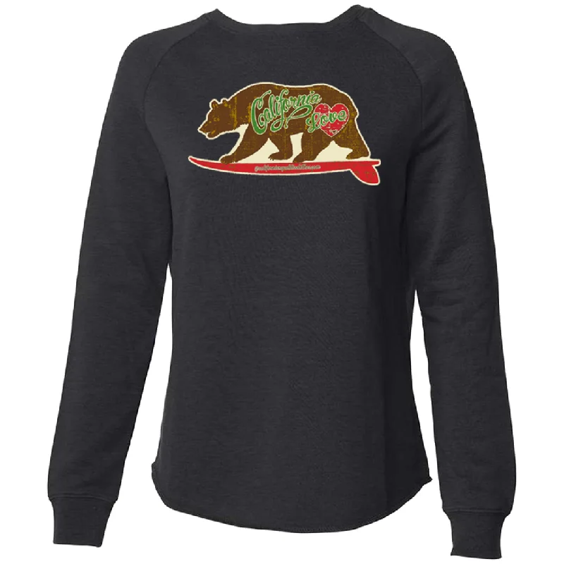 California Love Vintage Surfboard Super Soft Crewneck Sweater