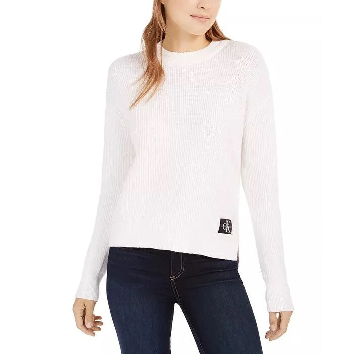 Calvin Klein Women's Crewneck Sweater White Size Extra Large - XL