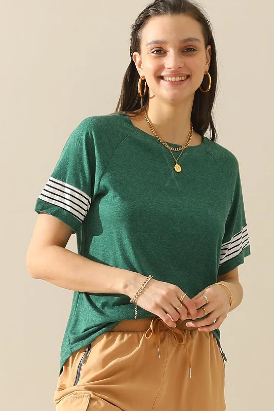 LOOSE FIT CREWNECK LINE POINT SHORT SLEEVE TEE