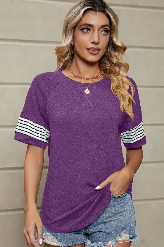 LOOSE FIT CREWNECK LINE POINT SHORT SLEEVE TEE