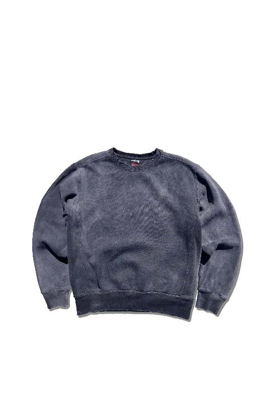 Exclusive Varsity Crewneck - Vintage Distressed Navy Charcoal