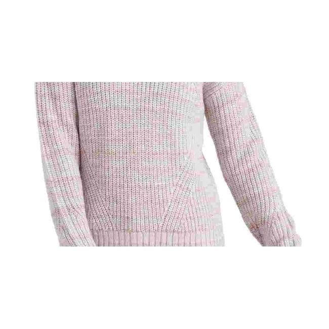 Lucky Brand Women's Marled Crewneck Sweater Pink Size X-Large