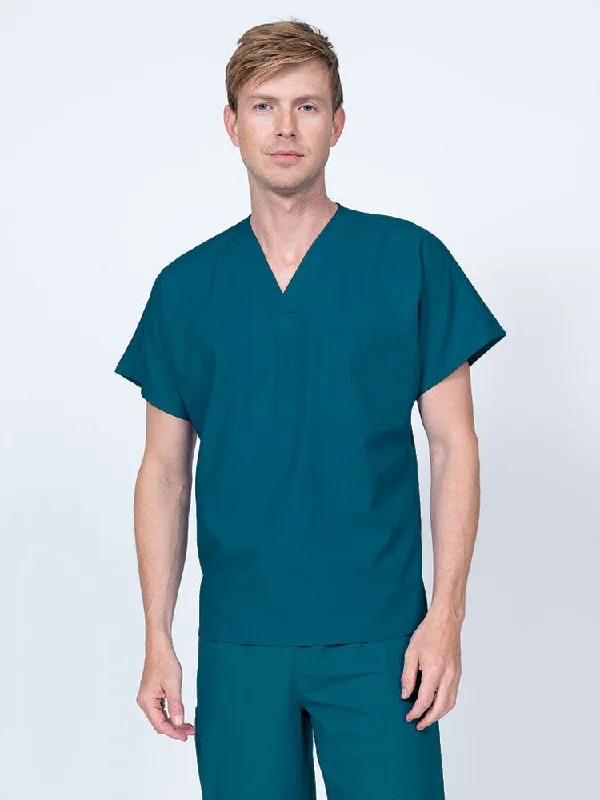 Luv Scrubs Unisex Single Pocket V-Neck Scrub Top | Caribbean