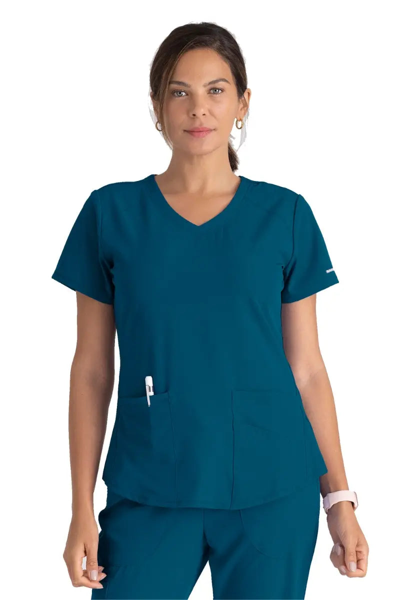 Skechers Women's Breeze V-neck Scrub Top | Bahama