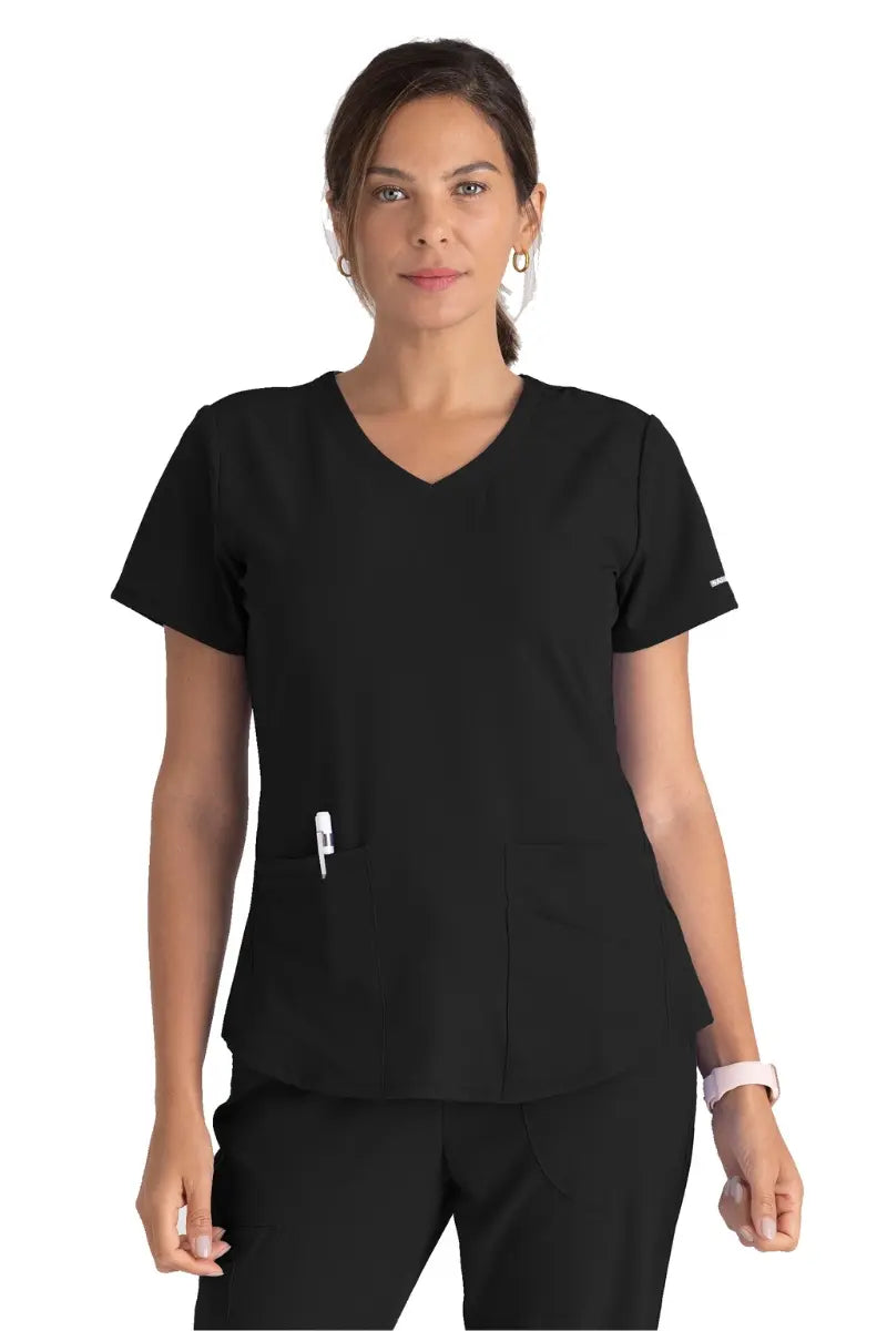 Skechers Women's Breeze V-neck Scrub Top | Black