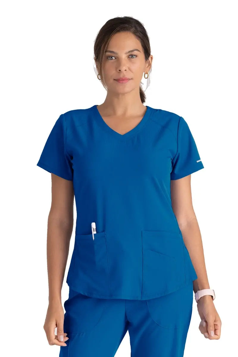 Skechers Women's Breeze V-neck Scrub Top | Royal