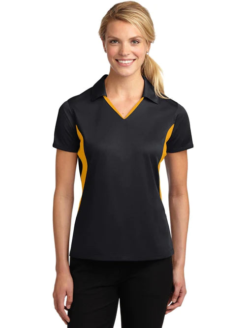 Sport-Tek Ladies Side Blocked Micropique Sport-Wick Polo