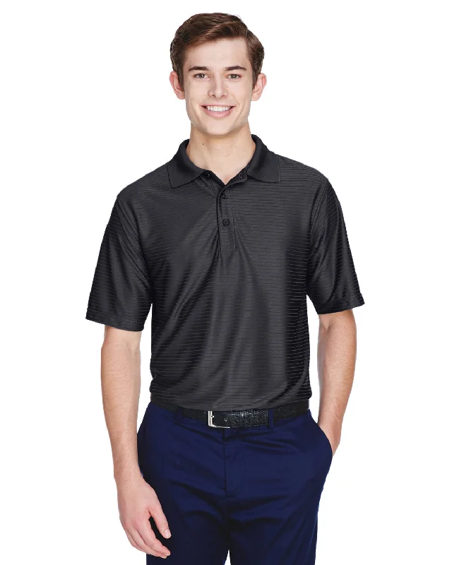 UltraClub 8413 Men's Cool & Dry Elite Tonal Stripe Performance Polo