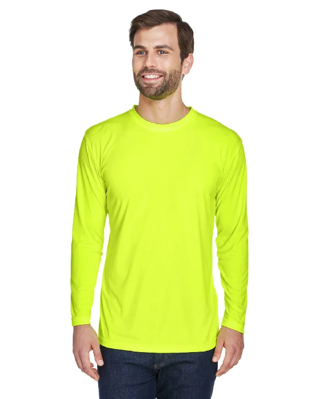 UltraClub 8422 Adult Cool & Dry Sport Long-Sleeve Performance Interlock T-Shirt