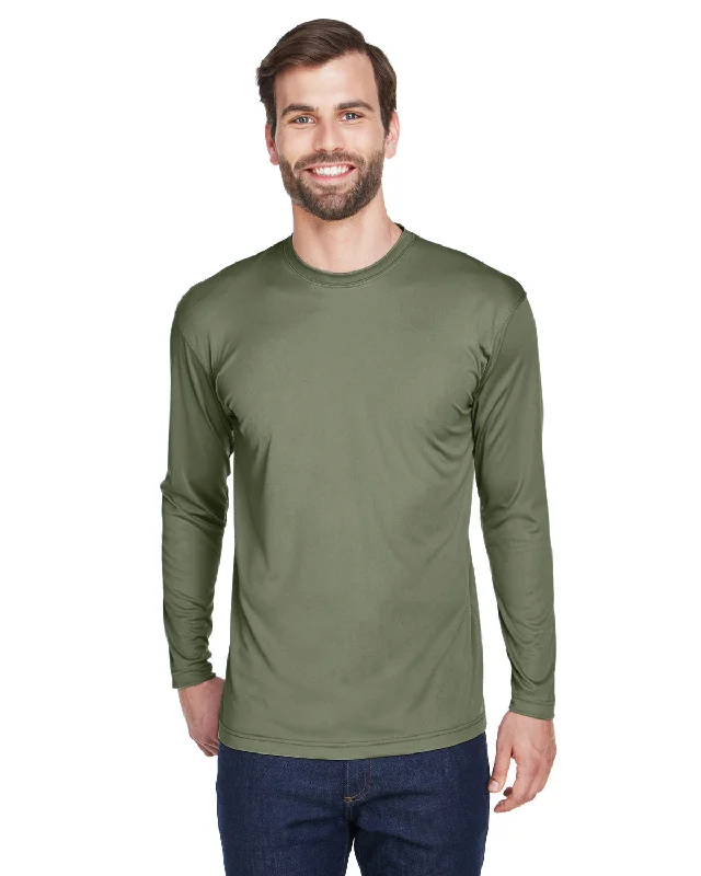 UltraClub 8422 Adult Cool & Dry Sport Long-Sleeve Performance Interlock T-Shirt