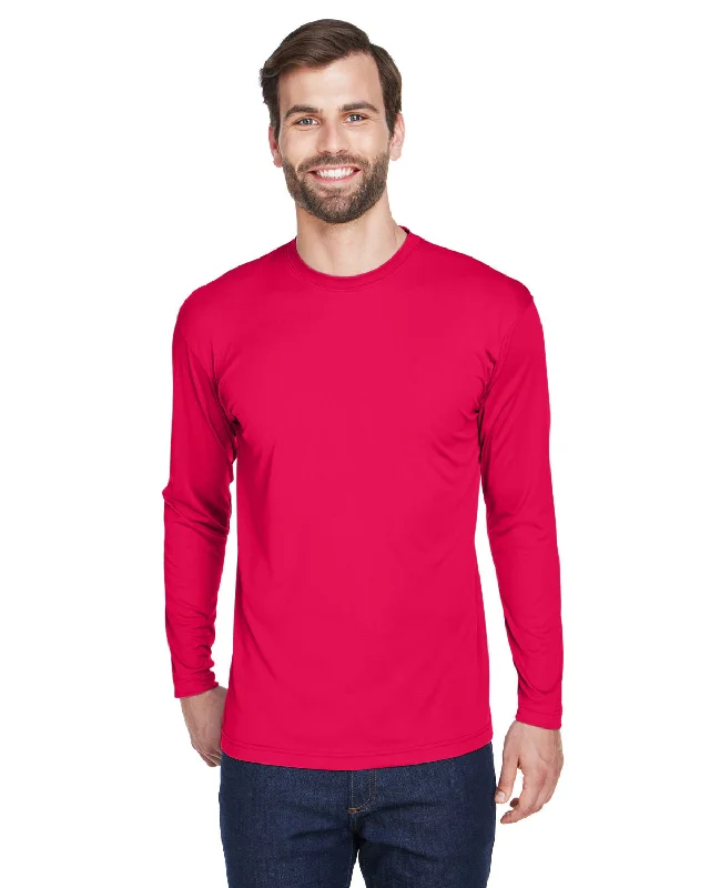 UltraClub 8422 Adult Cool & Dry Sport Long-Sleeve Performance Interlock T-Shirt