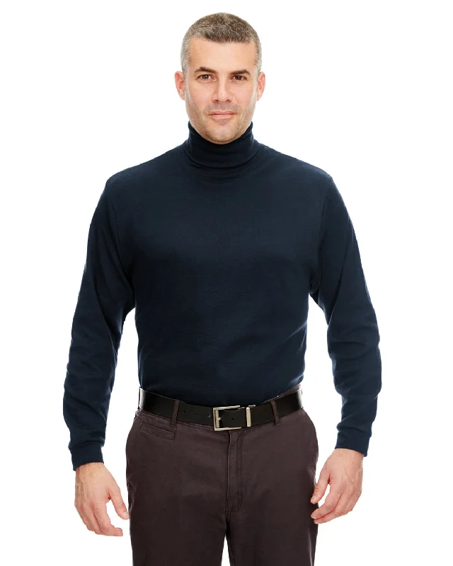 UltraClub 8516 Adult Egyptian Interlock Long-Sleeve Turtleneck