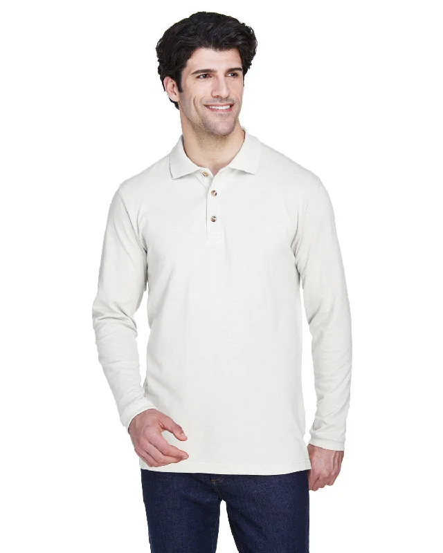 UltraClub 8532 Adult Long-Sleeve Classic Piqu Polo