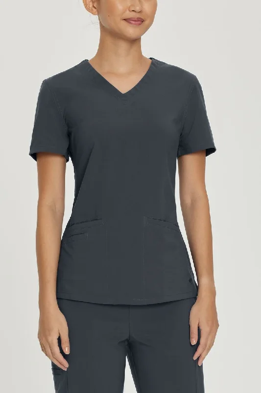 Urbane Performance Women's Motivate V-Neck Scrub Top | Graphite