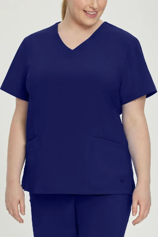 Urbane Performance Women's Motivate V-Neck Scrub Top | True Navy