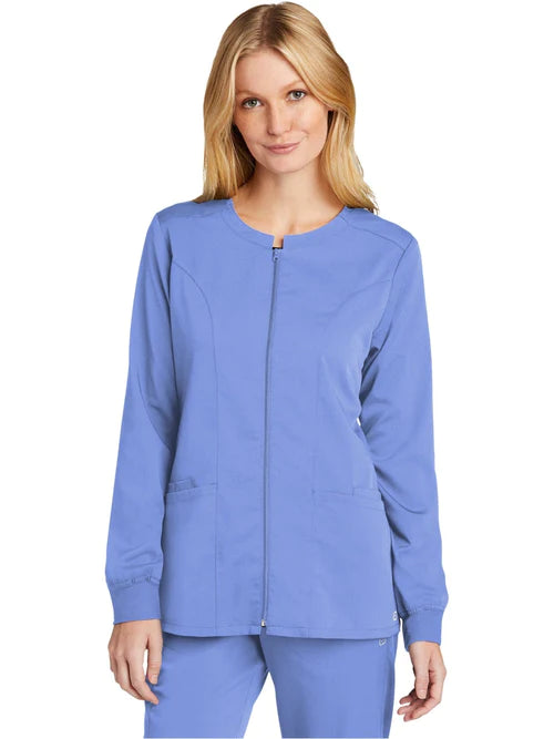 WonderWink Women’s Premiere Flex Full-Zip Scrub Jacket