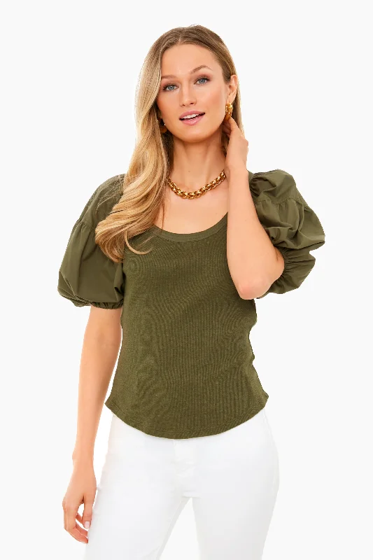 Military Melange Harlowe Pullover