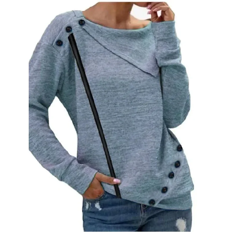 Women's Sweatshirt Pullover Solid Color